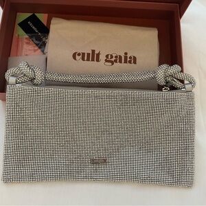 Cult Gaia Rhinestone Silver Hera Bag